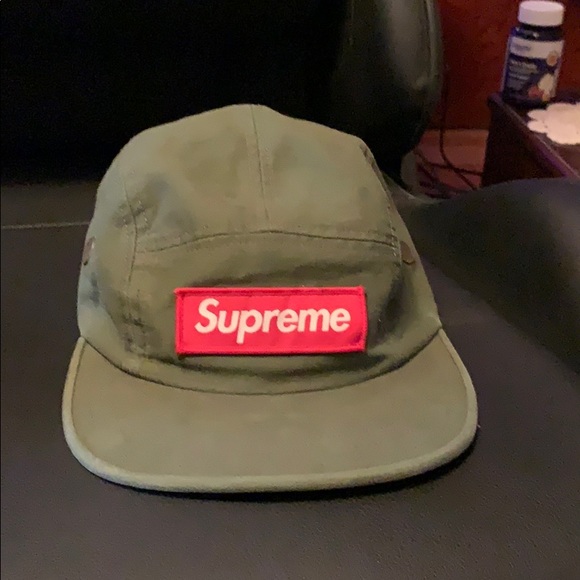 supreme green hat